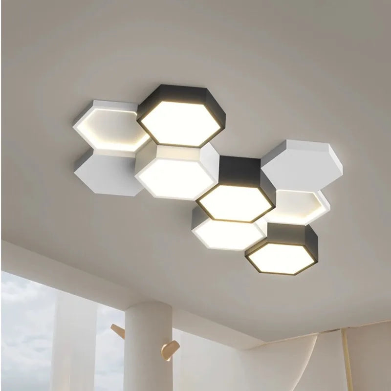 Elegant Scandinavische LED-kroonluchter met afstandsbediening