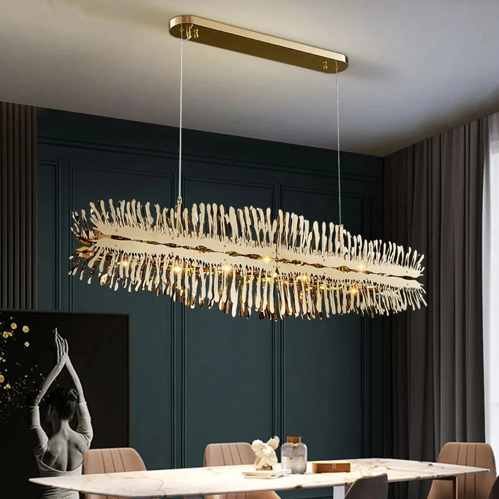 Elegante hedendaagse hangende LED-kroonluchter