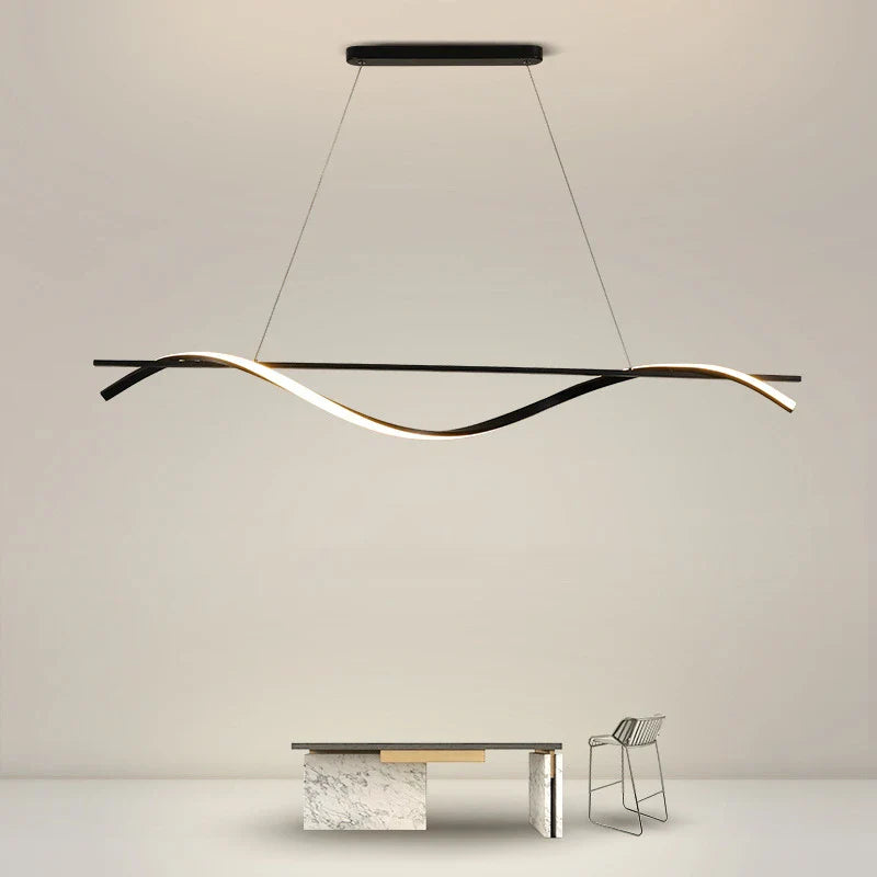 Minimalistische eigentijdse aluminium kroonluchter