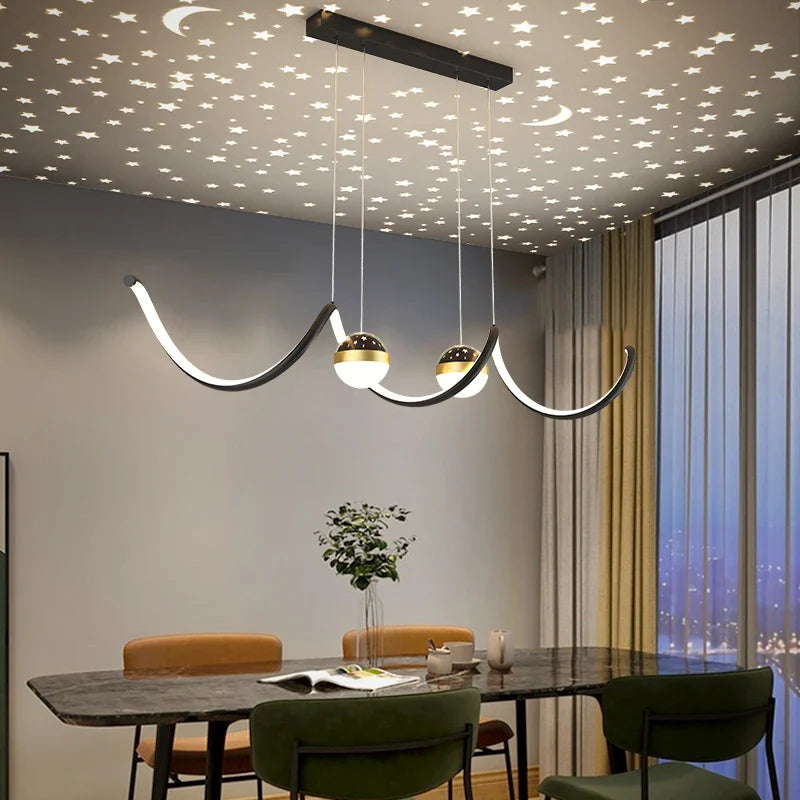 creatieve stervormige hangende kroonluchter voor binnenhuisdecoratie