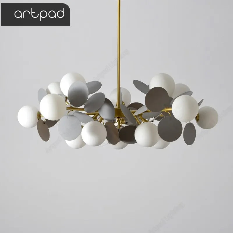Moderne gouden druivenkroonluchter