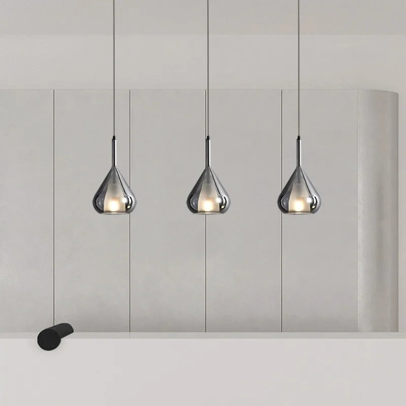 moderne minimalistische Italiaanse designlamp van glas