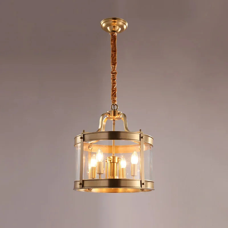 Moderne gouden koperen kroonluchter Europese stijl voor luxe interieur