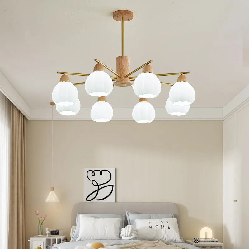 houten kroonluchter voor moderne decoratie en stijl