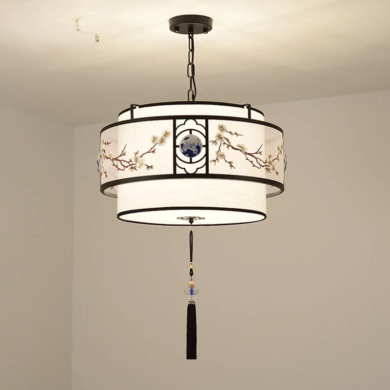 Ronde retro kroonluchter voor Chinees restaurant creatieve nieuwe collectie hanglamp