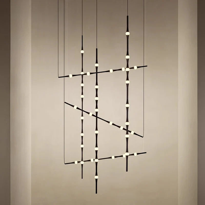 Minimalistische elegante Scandinavische LED-kroonluchter