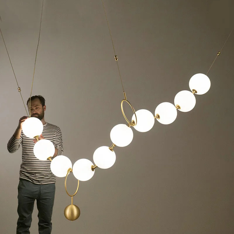 Eigentijdse elegante noordse LED-hanglamp