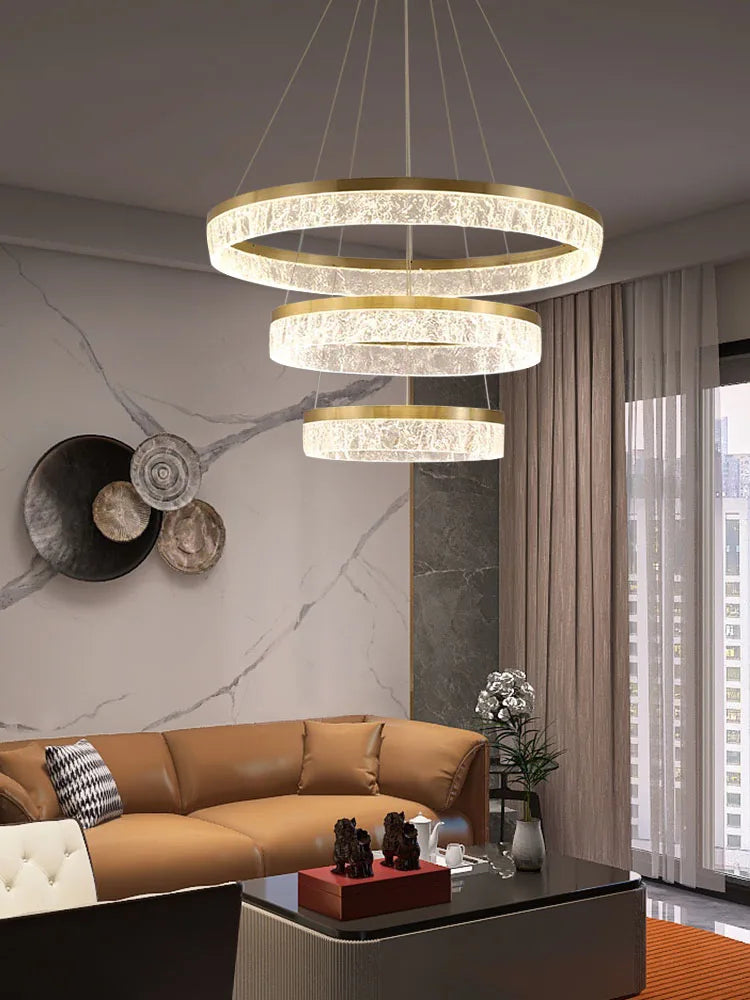 moderne cirkelvormige ringkroonluchter voor interieurdecoratie