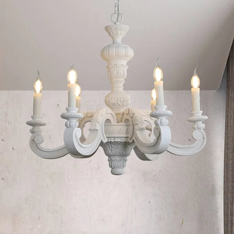 retro elegante kroonluchter van gesneden hout en Murano-glas