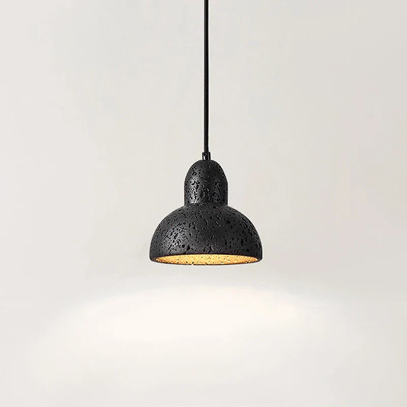 Sabi Wabi creatieve persoonlijkheid zwarte restaurant café KTV sfeer kroonluchter huis slaapkamer decoratie LED steen hanglamp