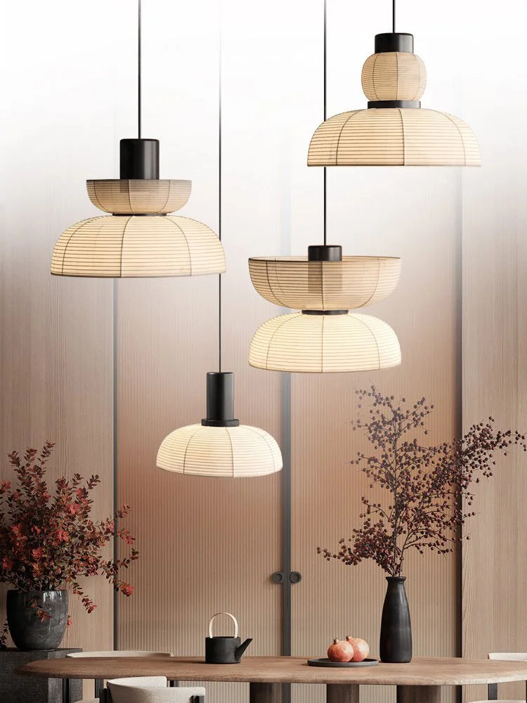 minimalistische wabi-sabi led-lamp voor restaurant en bar