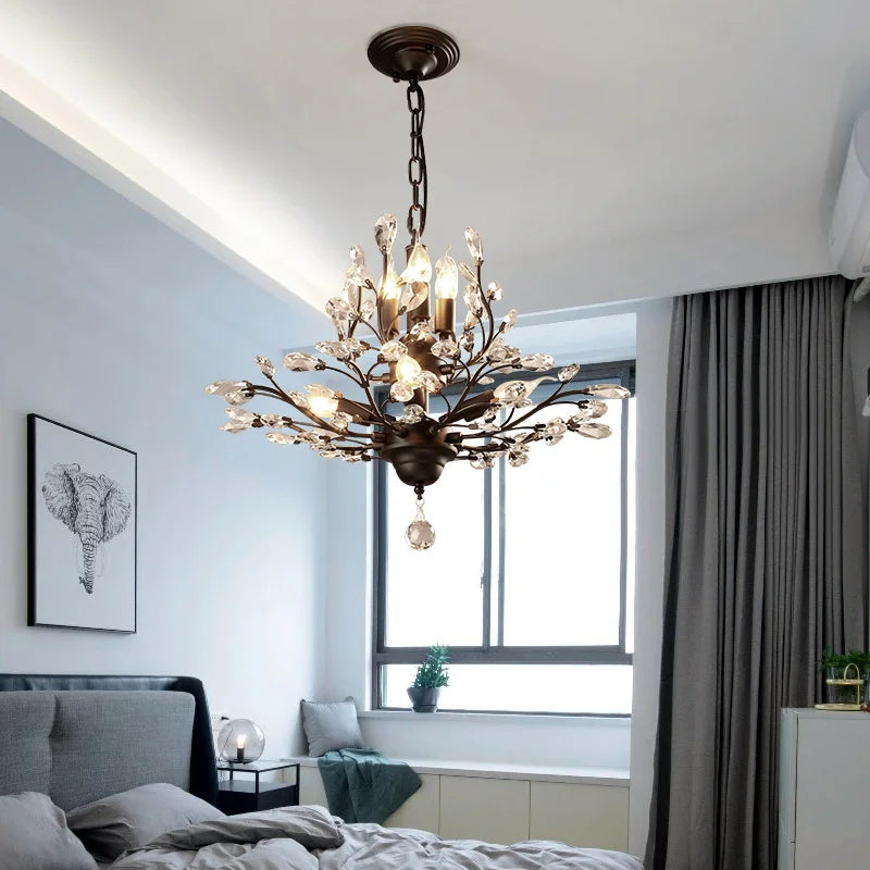 Moderne vintage kristallen hanglamp
