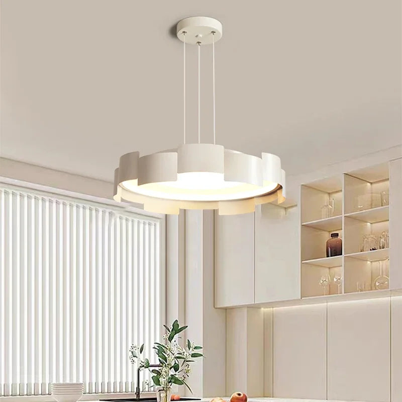 Moderne witte elegante lichte kroonluchter