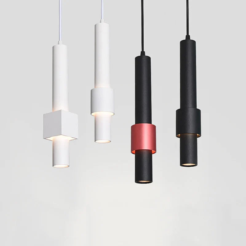 creatieve cilindervormige kroonluchter voor elegante industriële decoratie