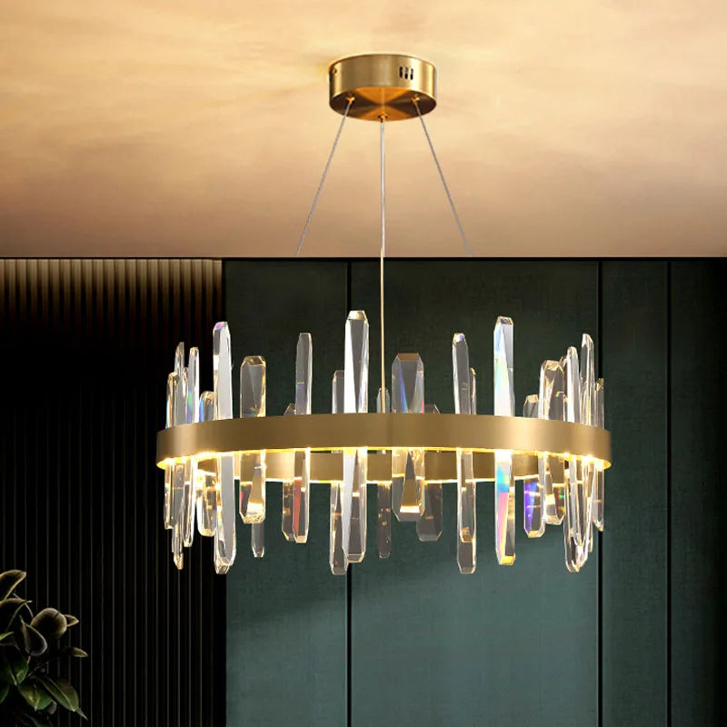 moderne led-kristallen designkroonluchter voor interieur
