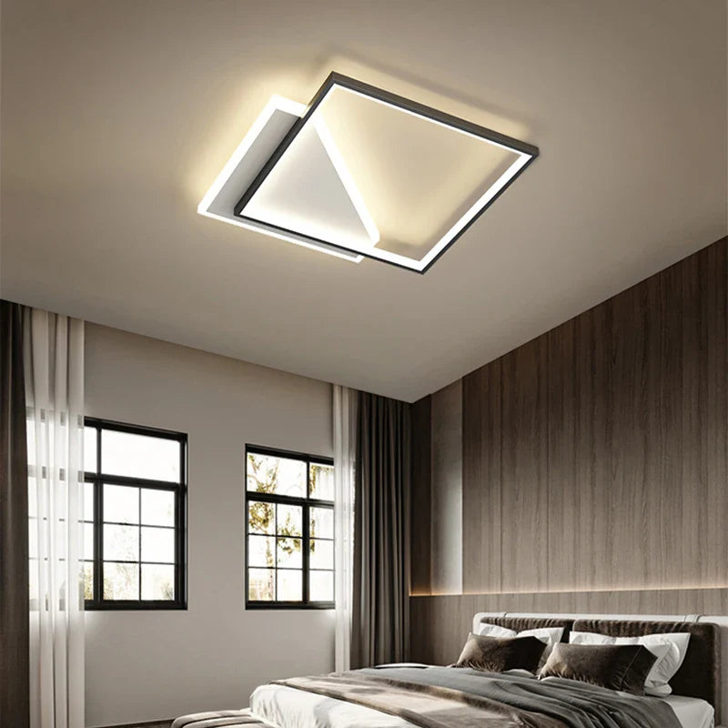 Vierkante LED-lamp met eigentijds design