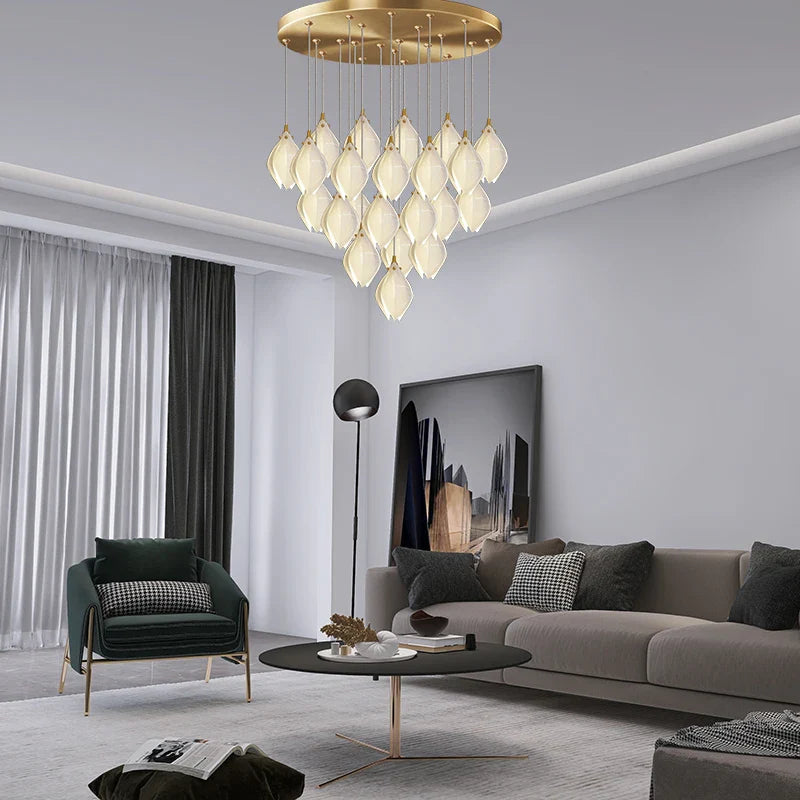 Minimalistische chique heldere Scandinavische kroonluchter