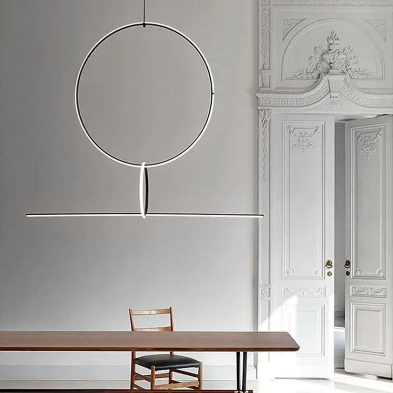 Nordische LED-lamp, heldere elegantie.