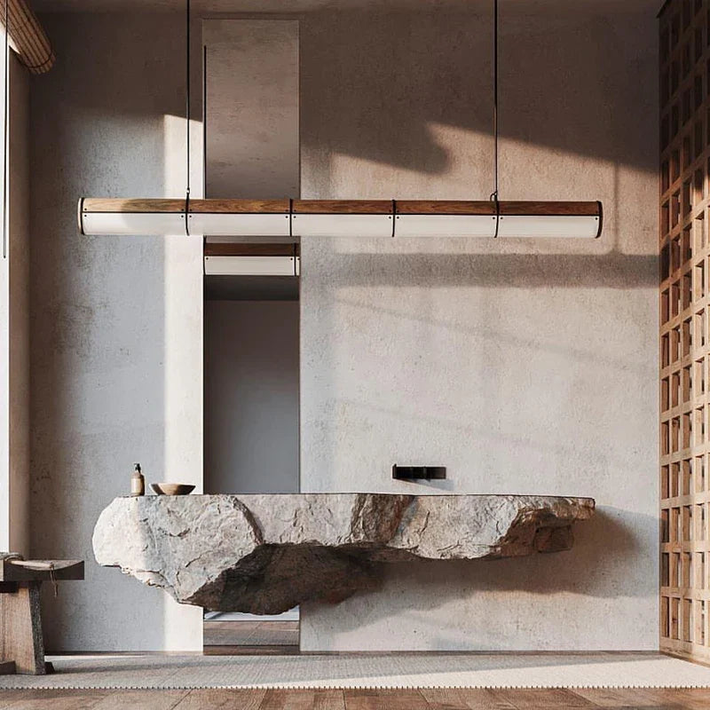 creatieve Japanse designkroonluchter voor minimalistische Noordse verlichting