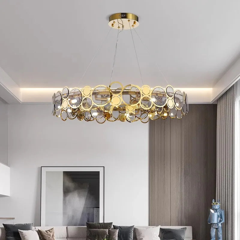 moderne luxe led-kroonluchter voor binnenverlichting