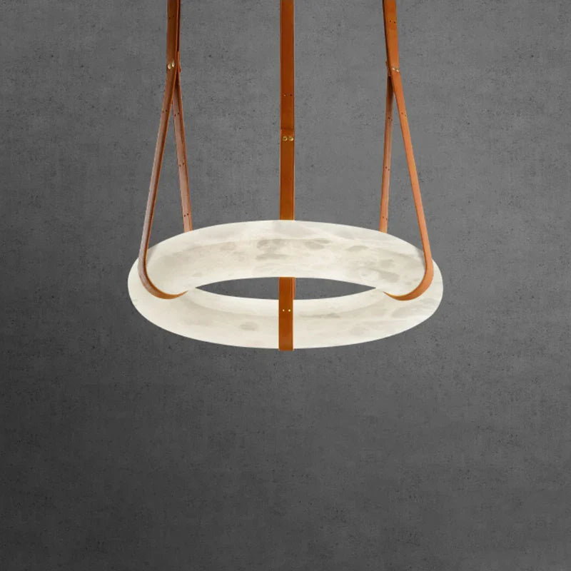 luxe ronde marmeren led kroonluchter hanglamp