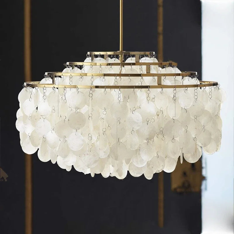 Retro schelpkroonluchter voor modern interieurdecoratie