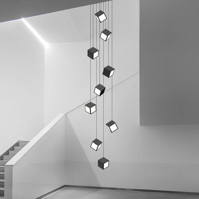 minimalistische moderne hanglamp voor draaibare duplex trap