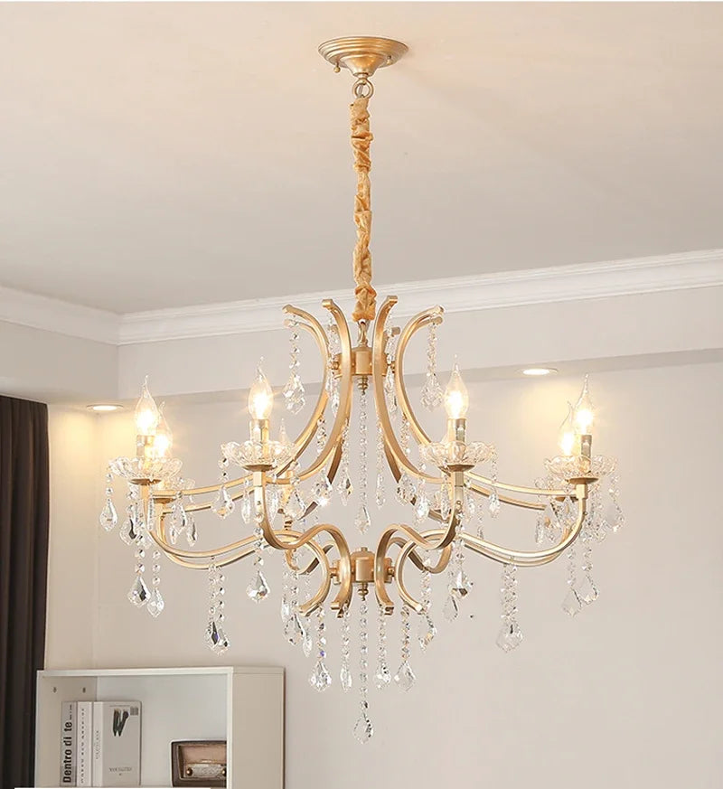 moderne kristallen plafondlamp met elegante led-verlichting