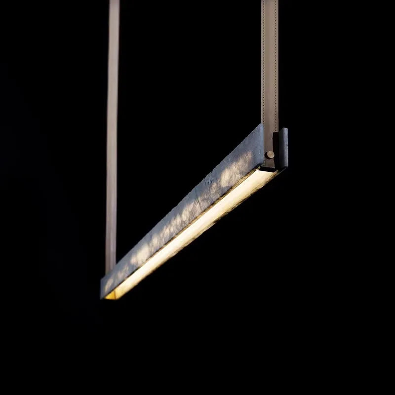 Moderne led kroonluchter minimalistische imitatie marmer topklasse