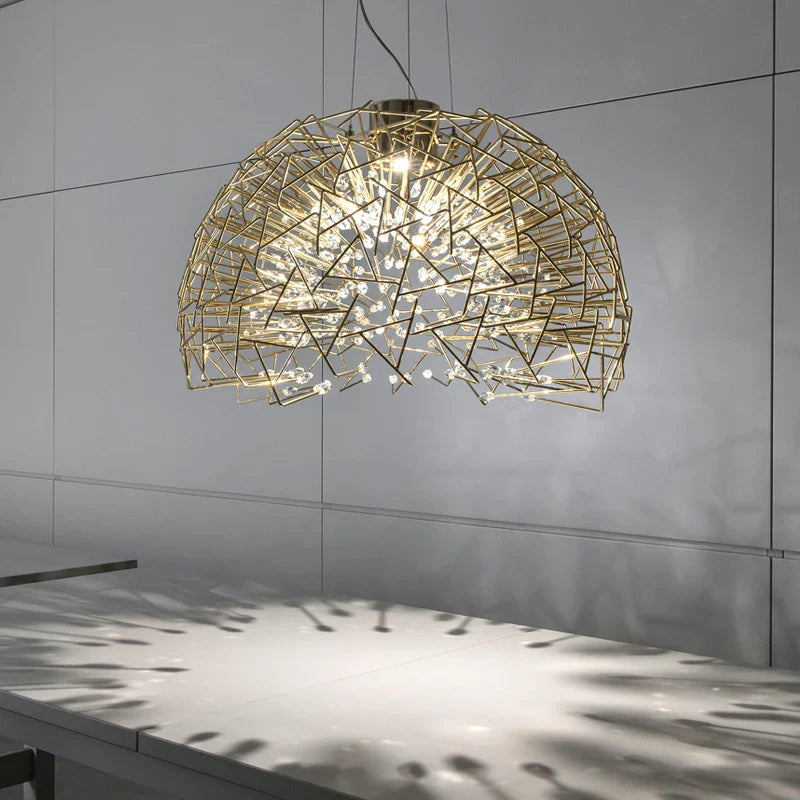 postmoderne bolvormige kleine plaat hanglamp voor winkel