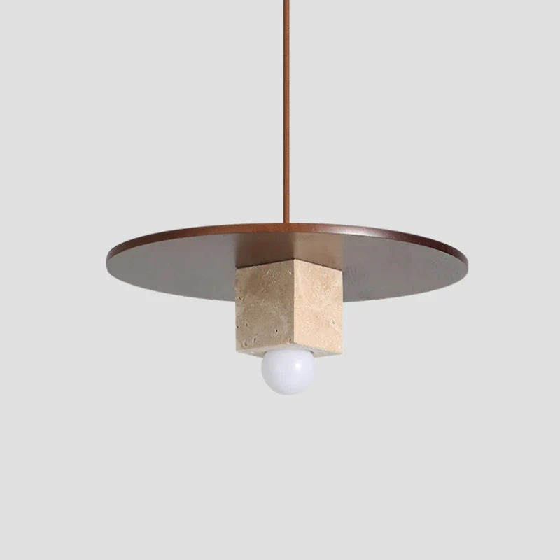 massief houten kroonluchter voor bar- en restaurantdecoratie