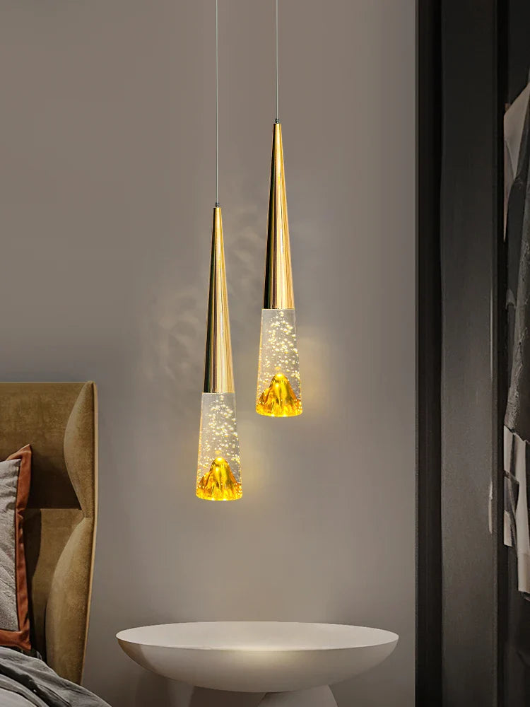 bubbel kristallen kroonluchter voor luxe noordelijke verlichting