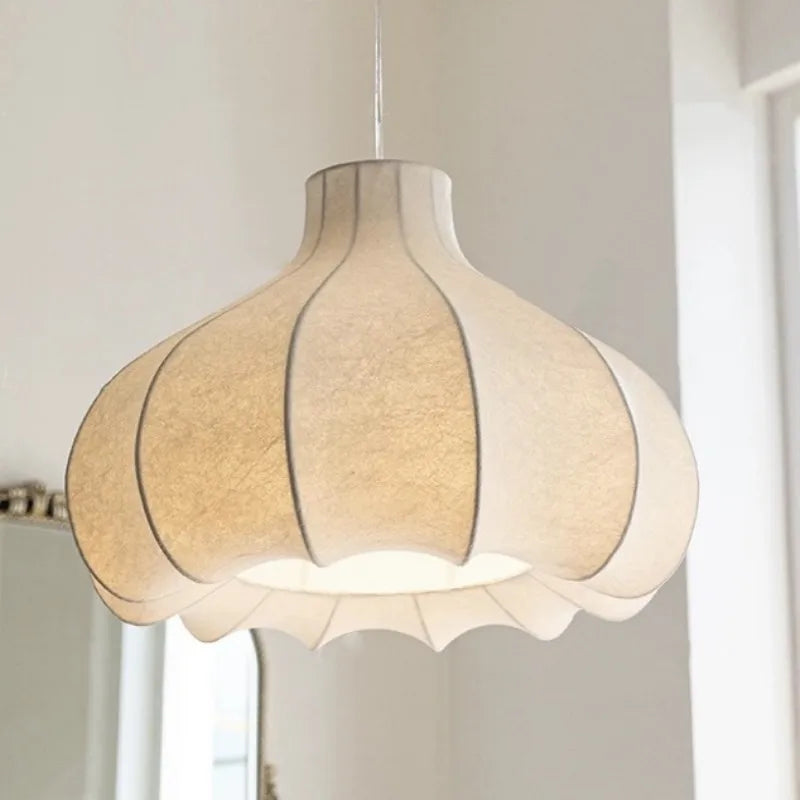 minimalistische zijden nordische wabi-sabi led-lamp, decoratieve binnenverlichting