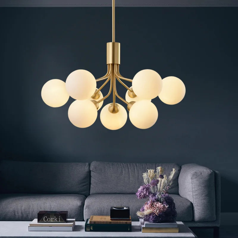 magische boon glazen kroonluchter moderne romantische verlichting