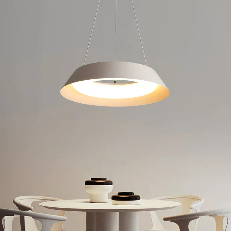 minimalistische moderne creatieve ronde led-hanglamp voor bar