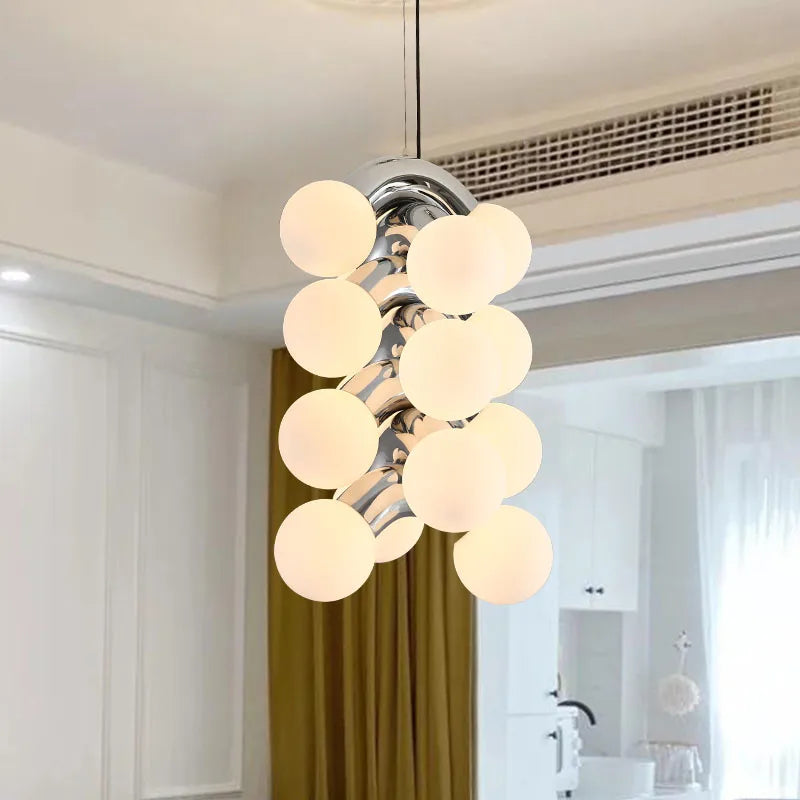 creatieve retro minimalistische kroonluchter in grape-stijl voor interieur