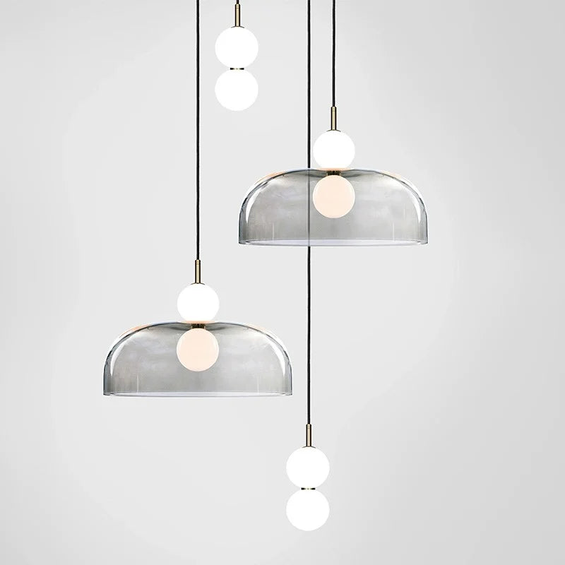 moderne glazen kroonluchter voor elegante binnenverlichting