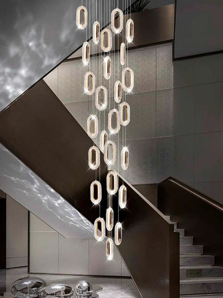 moderne elliptische kroonluchters voor elegante binnenverlichting