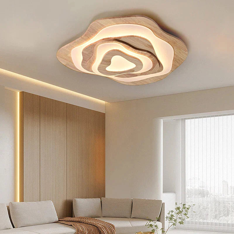 Chique Scandinavische houten LED hanglamp