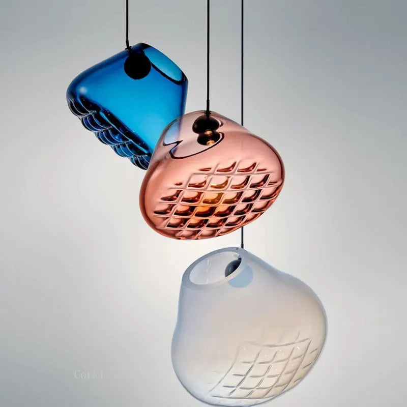 glazen design kroonluchter voor keuken, bar en restaurant