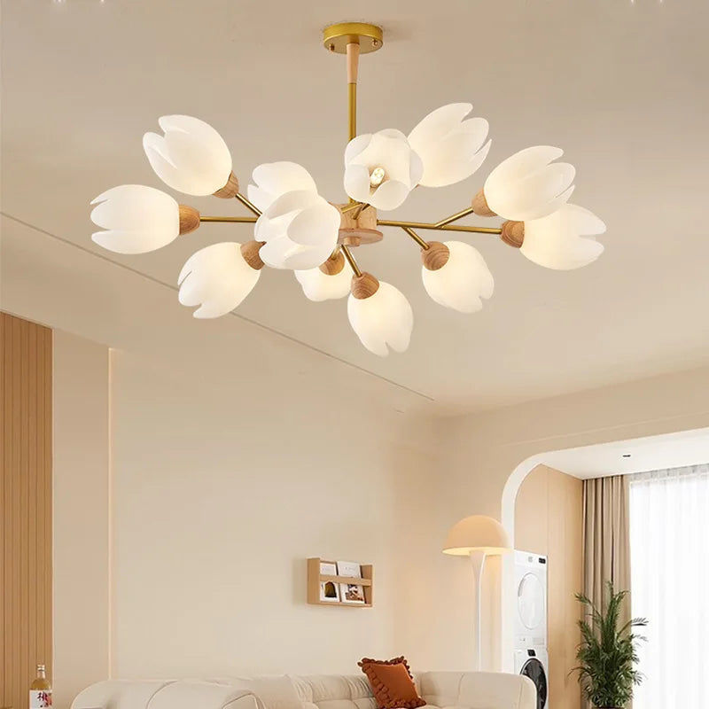 Lichtgevende bloemrijke noordelijke kroonluchter