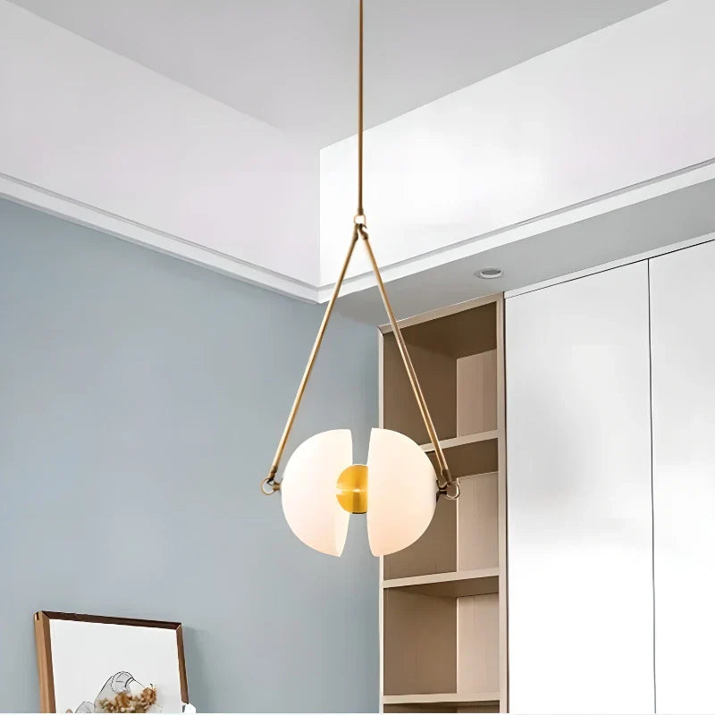 minimalistische glazen kroonluchter voor moderne en Scandinavische decoratie