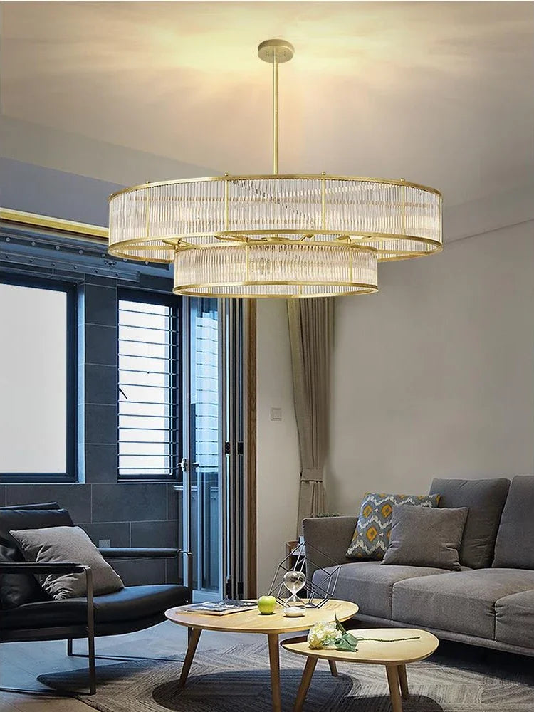 retro cirkelvormige kristallen designlamp voor interieurdecoratie
