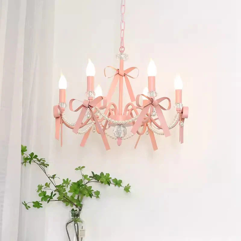 romantische schattige kroonluchter voor kinderkamer met sfeerverlichting