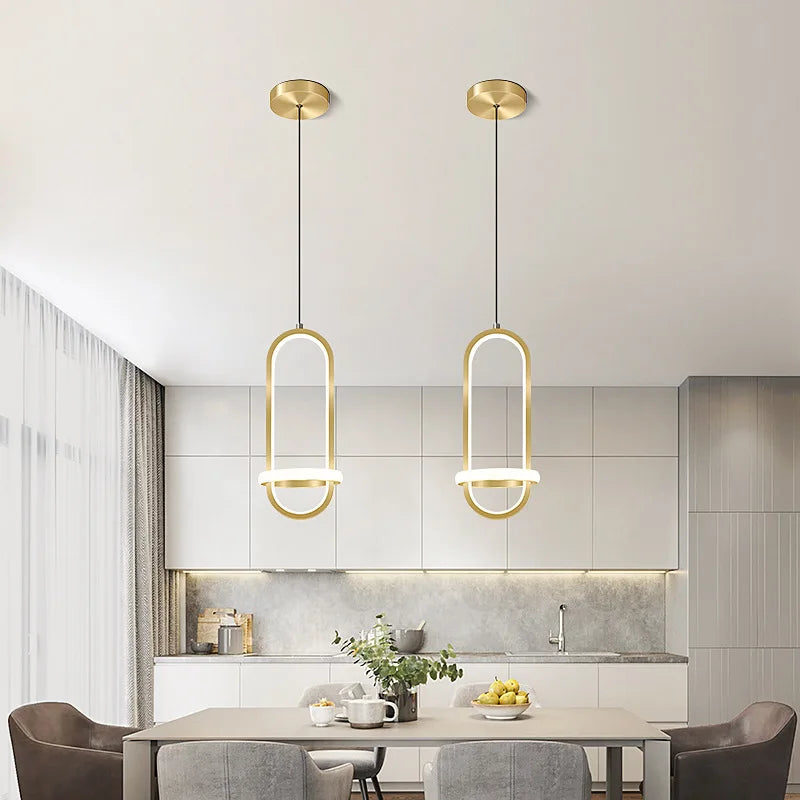 Moderne design LED kristallen hanglamp
