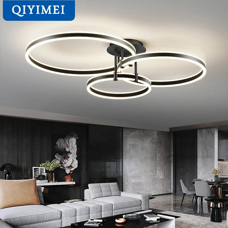 led-kroonluchter van acryl met boven- en onderverlichting