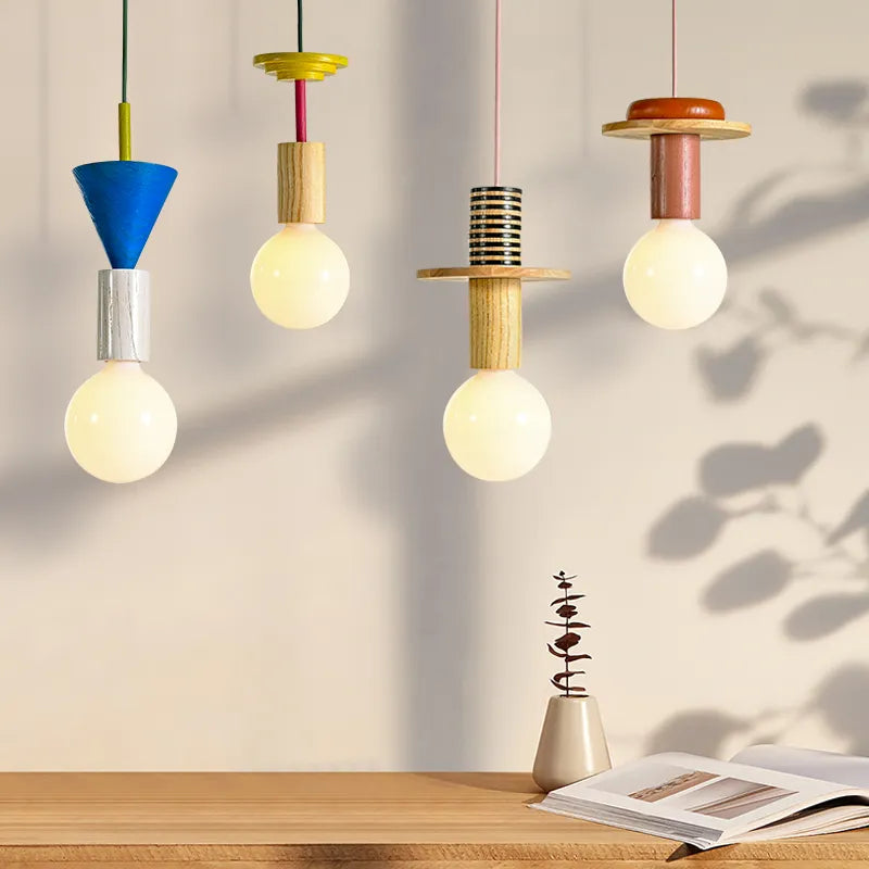 Elegant Scandinavisch houten design hanglamp