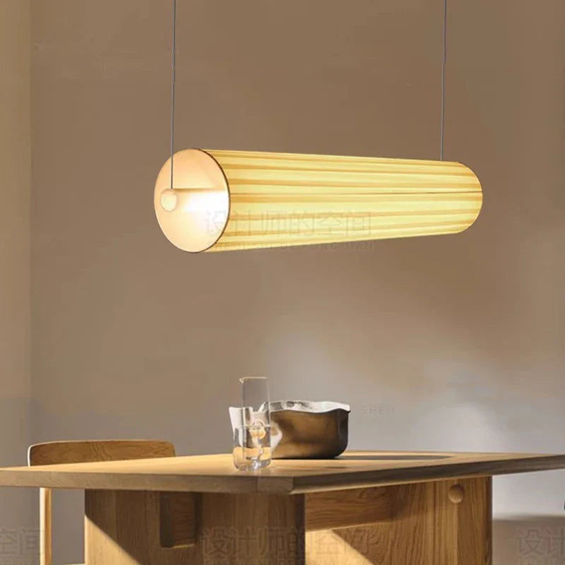 Moderne design led-kroonluchter in cilindervorm