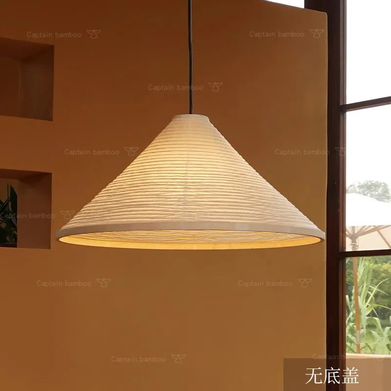 Japanse wabi sabi kroonluchter van rijstpapier met led