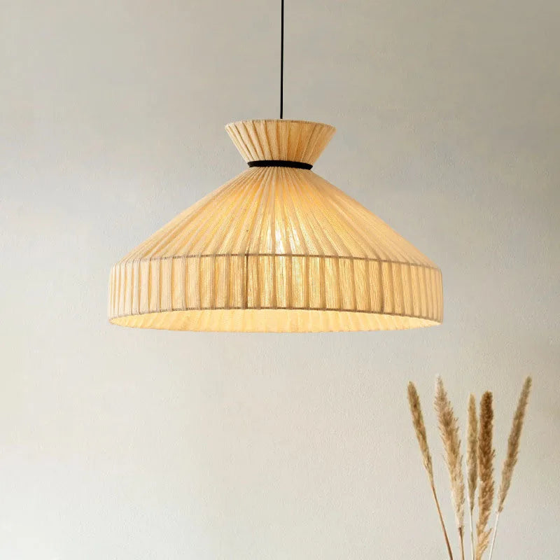 minimalistische nordische roomkleurige led-hanglamp